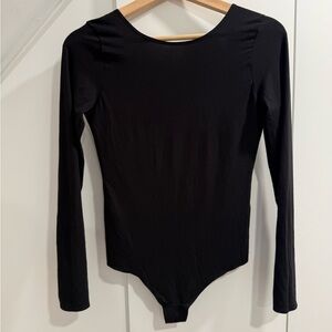 Mary Young Backless Long Sleeve Bodysuit Size Small